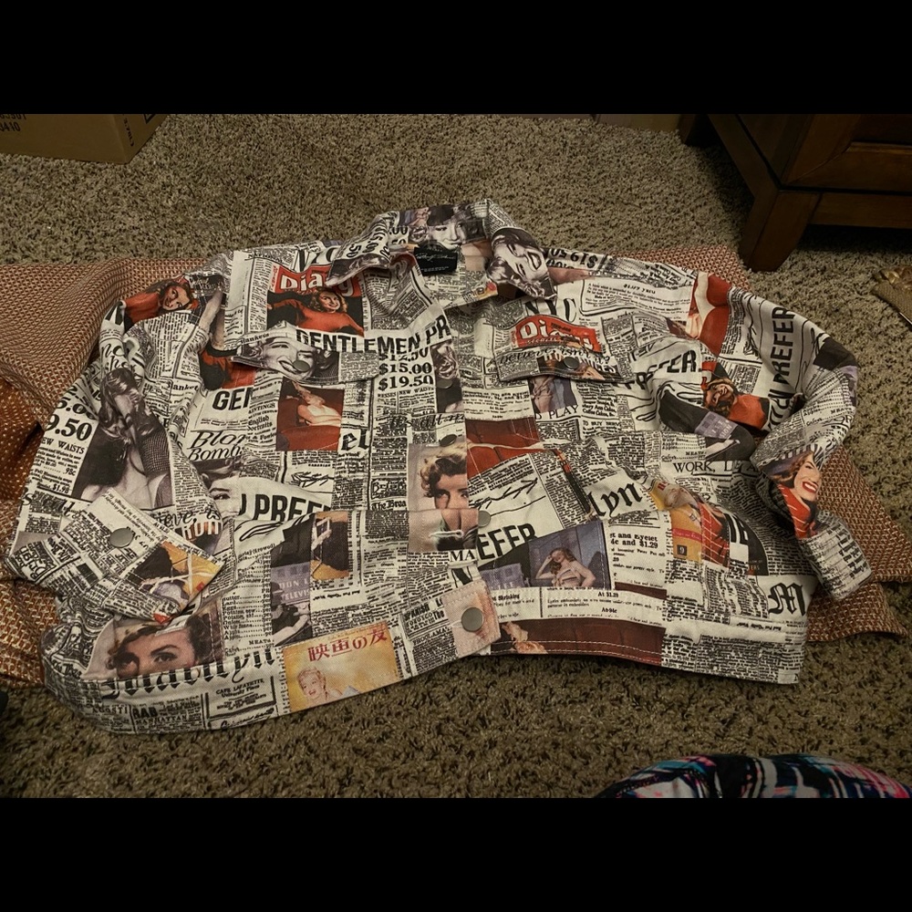 Forever 21, size 2x, Marilyn Monroe Denim jacket